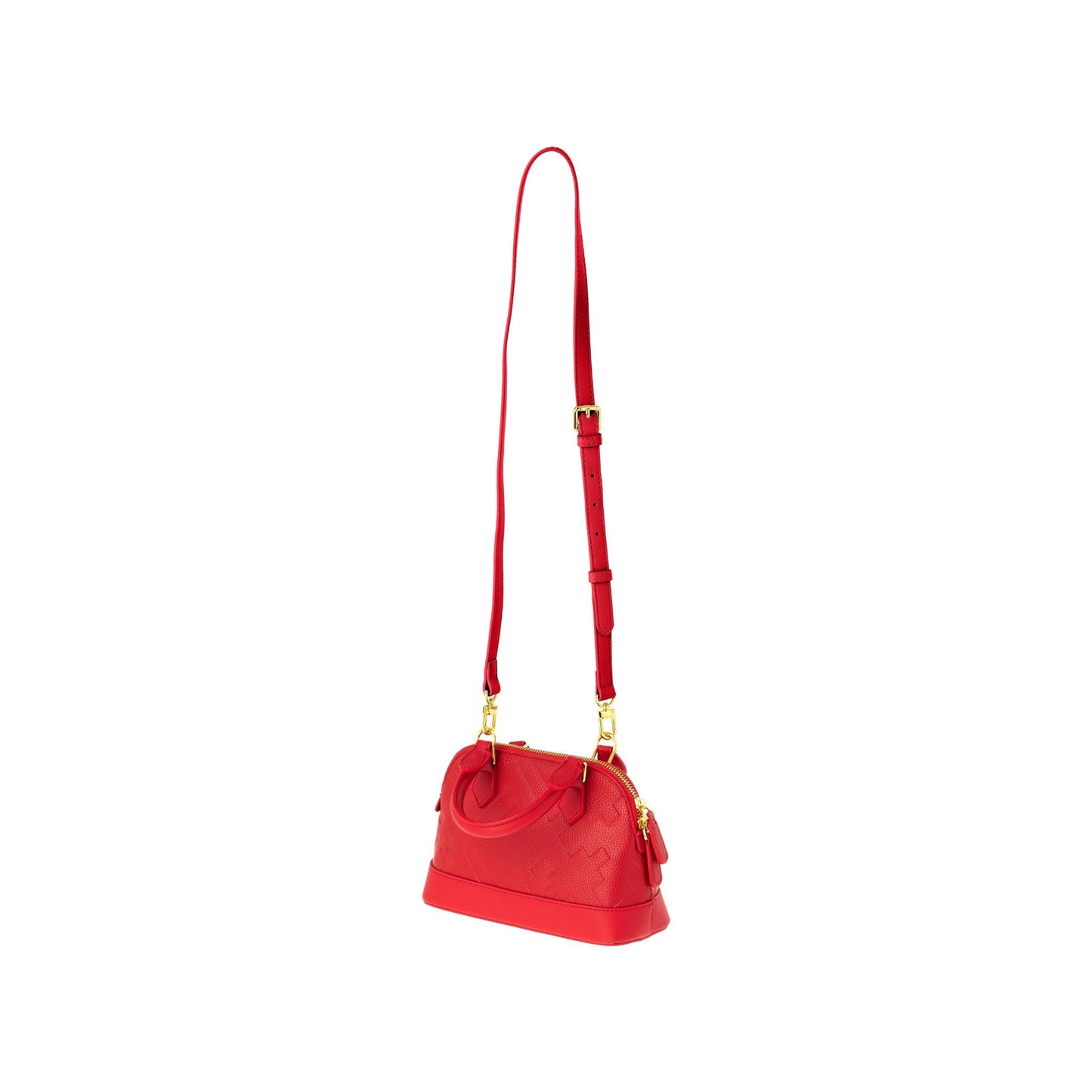 EMBOSSED DOME BAG - RED