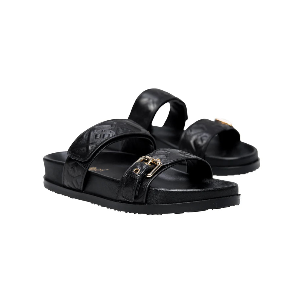 GXB EMBOSSED MULE SANDAL