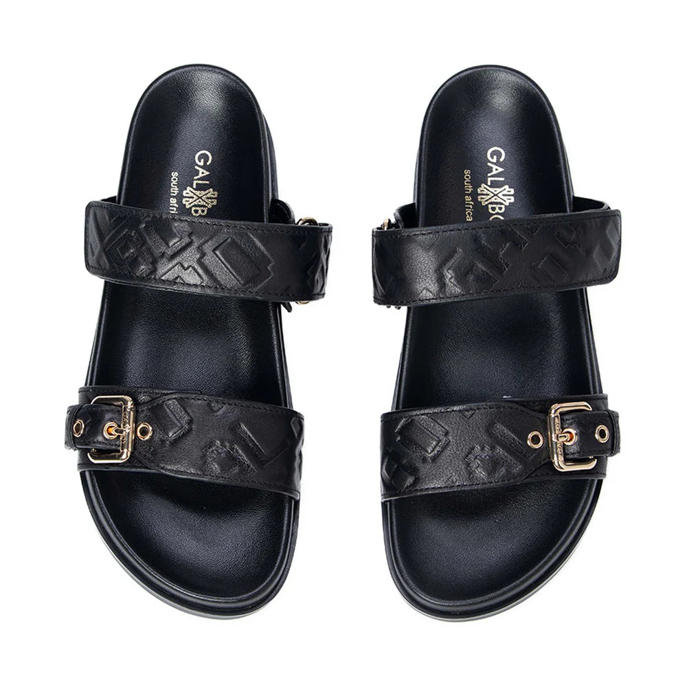 GXB EMBOSSED MULE SANDAL